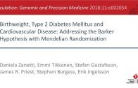 Zanetti et al; Birthweight, T2D, and Cardiovascular Disease