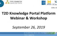 Diabetes Epigenome Atlas (DGA) and T2D Knowledge Portal: September 26, 2019 Webinar